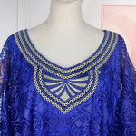 Women's Boubou-Style Dress & Headscarf Ensemble - Free Delivery Worldwide only at Flexi Africa