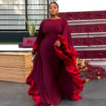 Women's Colourblock Batwing Boubou Dress - Free Delivery Worldwide only at Flexi Africa