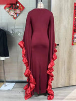 Women's Colourblock Batwing Boubou Dress - Free Delivery Worldwide only at Flexi Africa