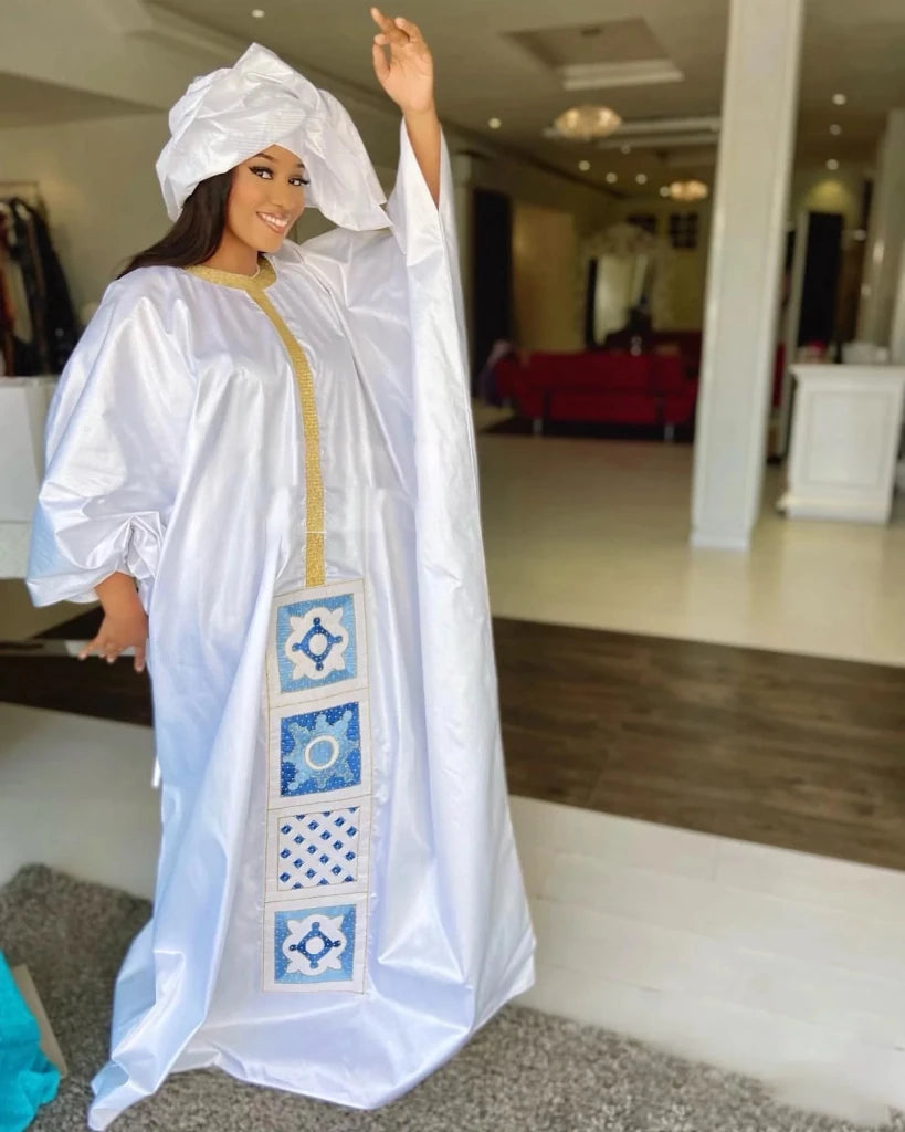 Women's Cotton Embroidered Dress, Plus Size