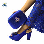 Women's Crystal Peep-Toe Slingback Heels & Bag Set – 9cm Square Heel – alternate view 53