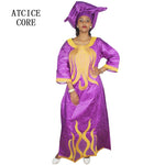 Women's Embroidered Maxi Dress & Scarf - Free Delivery Worldwide only at Flexi Africa