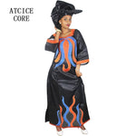 Women's Embroidered Maxi Dress & Scarf - Free Delivery Worldwide only at Flexi Africa
