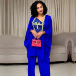 Women's Embroidered Plus Size Abaya-Style Dress - Free Delivery Worldwide only at Flexi Africa