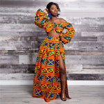 Women's Feather-Print Top & Skirt – Set or Separates - Free Delivery Worldwide only at Flexi Africa