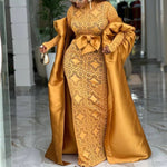 Women's Lace Dress and Sheer Robe Occasion Set - Free Delivery Worldwide only at Flexi Africa
