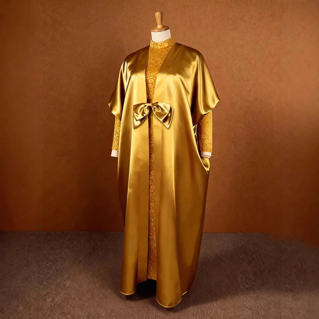 Women's Lace Dress and Sheer Robe Occasion Set - Free Delivery Worldwide only at Flexi Africa