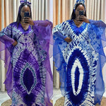 Women's Long-Sleeve Boubou-Style Kaftan Dress - Free Delivery Worldwide only at Flexi Africa