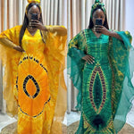 Women's Long-Sleeve Boubou-Style Kaftan Dress - Free Delivery Worldwide only at Flexi Africa