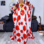 Women’s Nigerian Boubou Dress – Rich Basin Print African Maxi Gown - Free Delivery Worldwide only at Flexi Africa