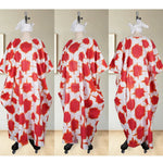 Women’s Nigerian Boubou Dress – Rich Basin Print African Maxi Gown - Free Delivery Worldwide only at Flexi Africa