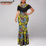 Women's Off-Shoulder Ankara Tassel Maxi Dress - Free Delivery Worldwide only at Flexi Africa