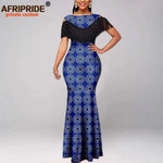 Women's Off-Shoulder Ankara Tassel Maxi Dress - Free Delivery Worldwide only at Flexi Africa