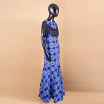 Women's Off-Shoulder Ankara Tassel Maxi Dress - Free Delivery Worldwide only at Flexi Africa