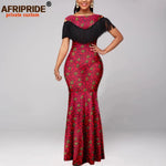 Women's Off-Shoulder Ankara Tassel Maxi Dress - Free Delivery Worldwide only at Flexi Africa