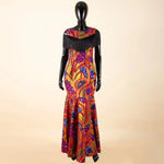 Women's Off-Shoulder Ankara Tassel Maxi Dress - Free Delivery Worldwide only at Flexi Africa