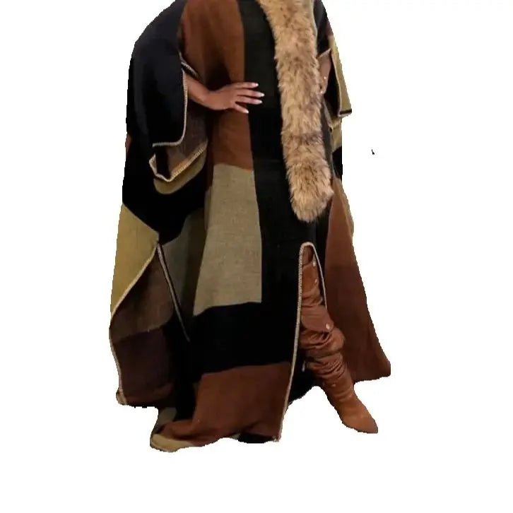 Women's One-Shoulder Winter Maxi Kaftan - Free Delivery Worldwide only at Flexi Africa