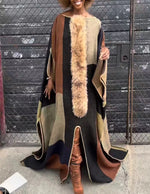 Women's One-Shoulder Winter Maxi Kaftan - Free Delivery Worldwide only at Flexi Africa