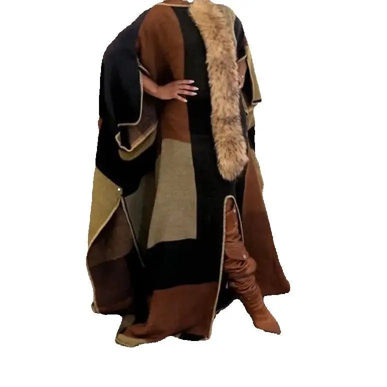 Women's One-Shoulder Winter Maxi Kaftan - Free Delivery Worldwide only at Flexi Africa