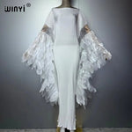 Women's Pleated Stretch Evening Kaftan - Free Delivery Worldwide only at Flexi Africa