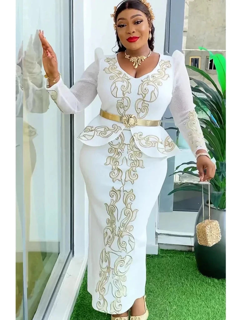 Women's Plus Size African-Inspired Occasion Dress - Free Delivery Worldwide only at Flexi Africa