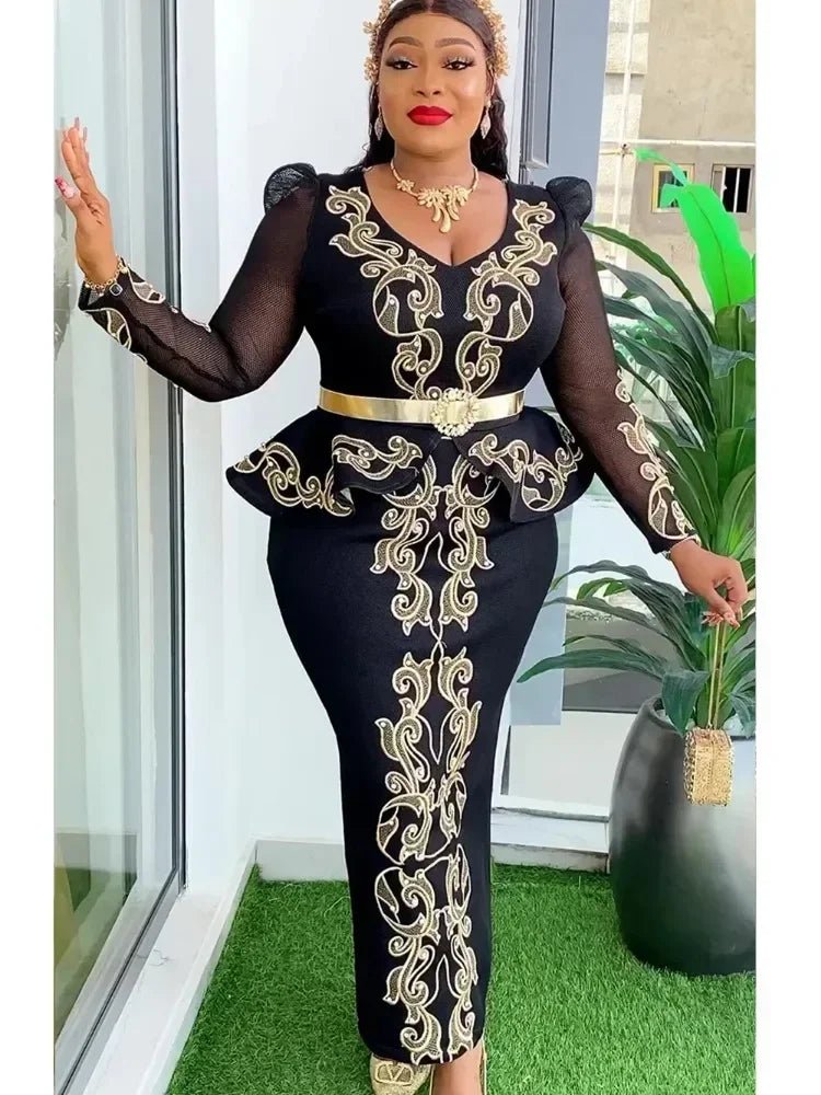 Women's Plus Size African-Inspired Occasion Dress - Free Delivery Worldwide only at Flexi Africa