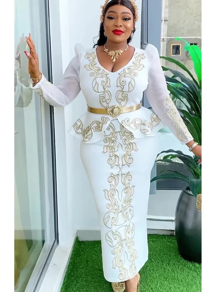 Women's Plus Size African-Inspired Occasion Dress - Free Delivery Worldwide only at Flexi Africa