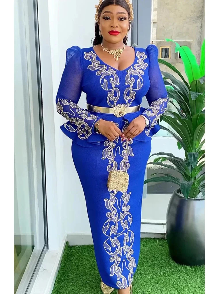 Women's Plus Size African-Inspired Occasion Dress - Free Delivery Worldwide only at Flexi Africa