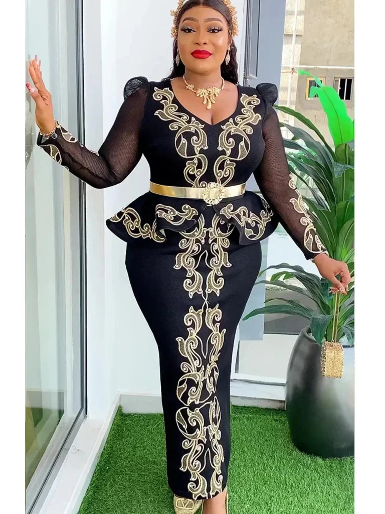 Women's Plus Size African-Inspired Occasion Dress - Free Delivery Worldwide only at Flexi Africa