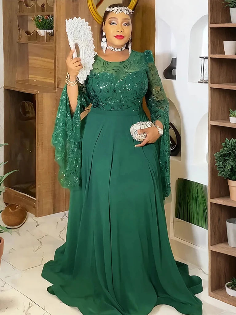 Women's Plus Size African-Inspired Occasion Dress - Free Delivery Worldwide only at Flexi Africa
