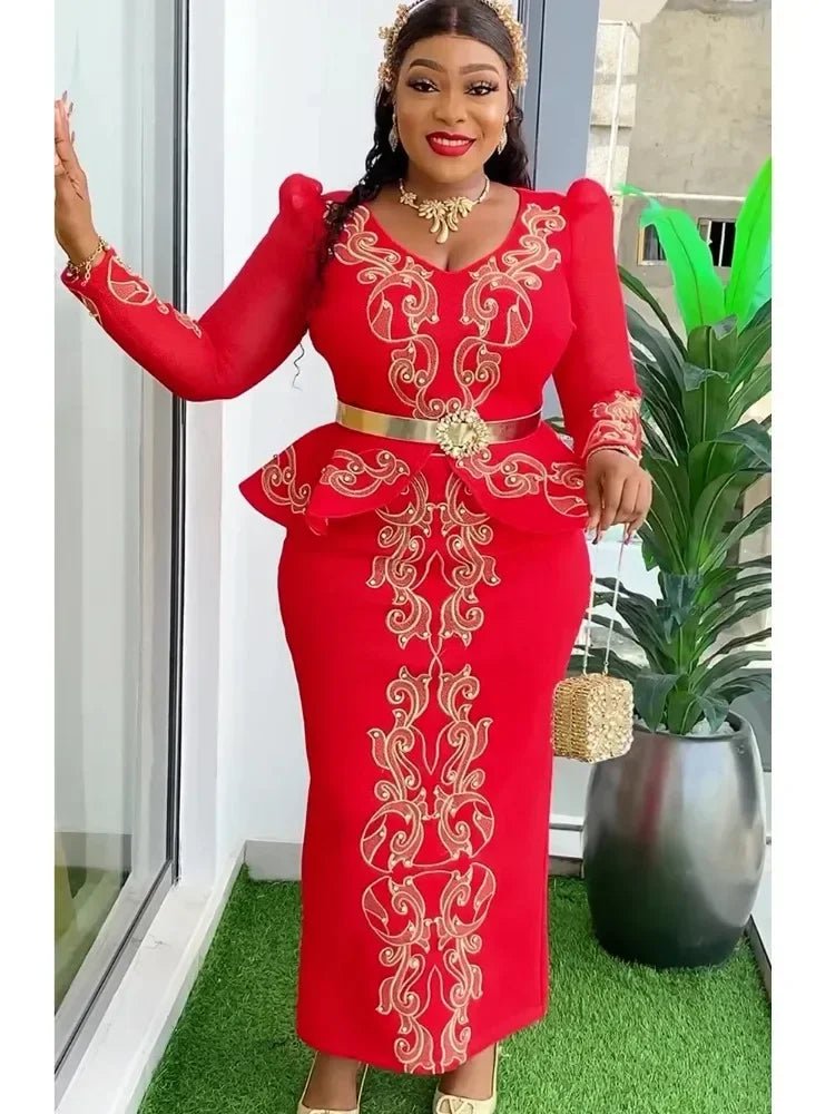 Women's Plus Size African-Inspired Occasion Dress - Free Delivery Worldwide only at Flexi Africa