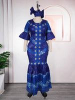Women's Plus Size Embroidered Evening Gown - Free Delivery Worldwide only at Flexi Africa