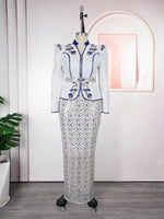 Women's Plus Size Sequin Top and Skirt Set - Free Delivery Worldwide only at Flexi Africa