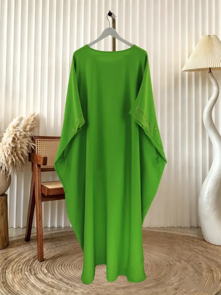 Women's Printed Abaya & Matching Headscarf - Free Delivery Worldwide only at Flexi Africa