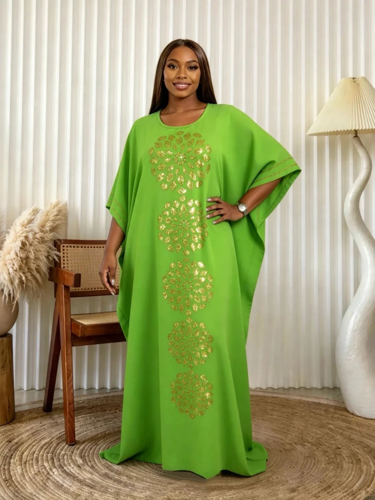 Women's Printed Abaya & Matching Headscarf - Free Delivery Worldwide only at Flexi Africa