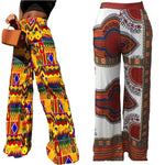 Women's Printed High-Waist Wide-Leg Trousers - Free Delivery Worldwide only at Flexi Africa