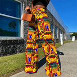 Women's Printed High-Waist Wide-Leg Trousers - Free Delivery Worldwide only at Flexi Africa
