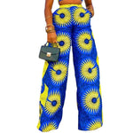 Women's Printed High-Waist Wide-Leg Trousers - Free Delivery Worldwide only at Flexi Africa