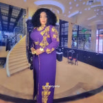 Women's Rhinestone African Suit Dress – Long Elegant Gown - Free Delivery Worldwide only at Flexi Africa