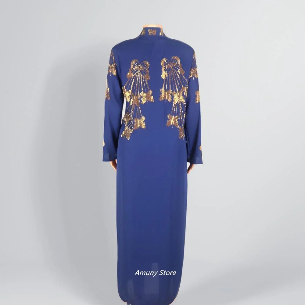 Women's Rhinestone African Suit Dress – Long Elegant Gown - Free Delivery Worldwide only at Flexi Africa