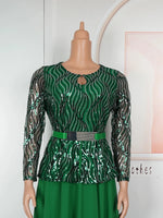 Women's Sequin-Detail African Occasion Gown - Free Delivery Worldwide only at Flexi Africa