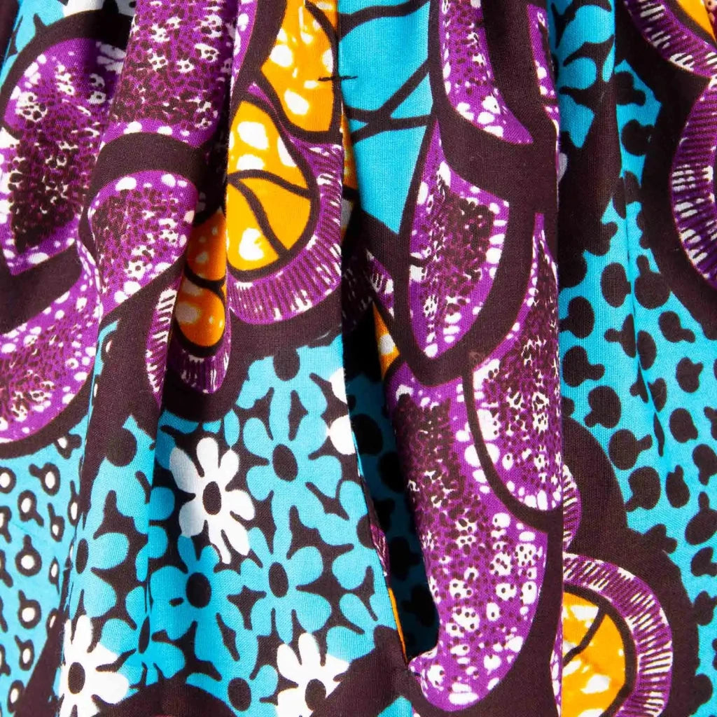 Women’s Straight Dress – Tailored Casual Short Sleeve Ankle - Length African Print Dress - Free Delivery Worldwide only at Flexi Africa