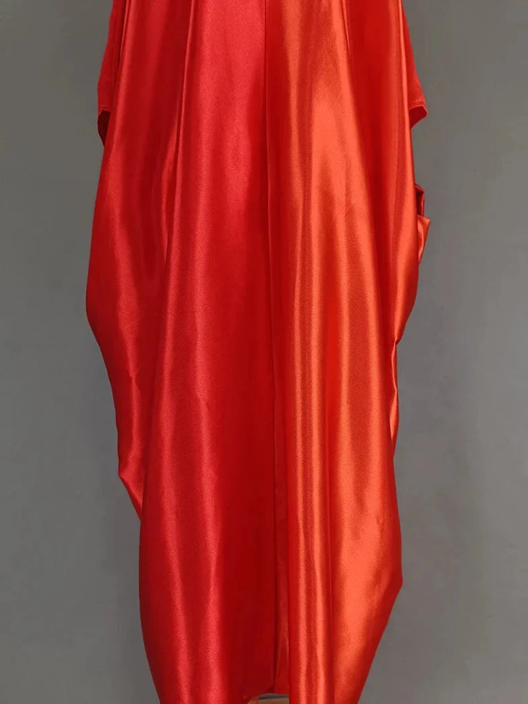 Women's V-Neck Boubou-Style Maxi Kaftan - Free Delivery Worldwide only at Flexi Africa
