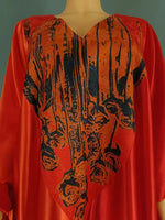 Women's V-Neck Boubou-Style Maxi Kaftan - Free Delivery Worldwide only at Flexi Africa