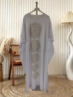 Women's White Abaya Dress with Matching Hijab - Free Delivery Worldwide only at Flexi Africa