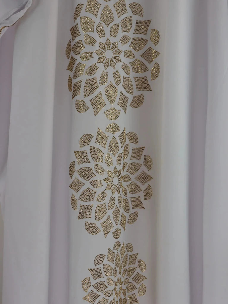 Women's White Abaya Dress with Matching Hijab - Free Delivery Worldwide only at Flexi Africa
