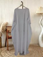 Women's White Abaya Dress with Matching Hijab - Free Delivery Worldwide only at Flexi Africa