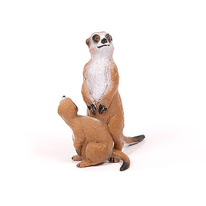 Wild Zoo Animals Simulation Cute Small Africa Meerkat Animal Models Action Figures Figurine Decoration Collection Kids Toys