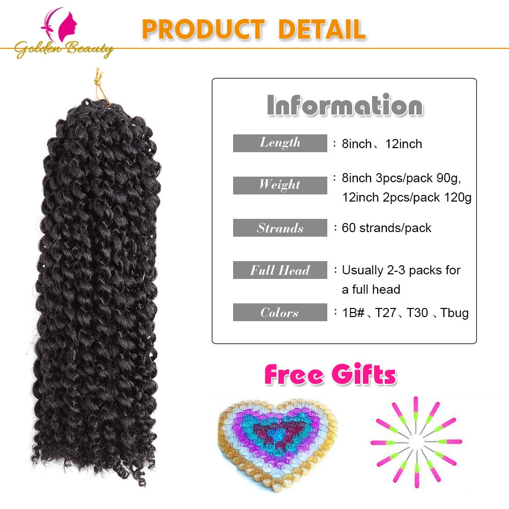 Afro Kinky Twist Crochet Braids Synthetic Curly Braiding Hair Extension - Flexi Africa - Flexi Africa offers Free Delivery Worldwide - Vibrant African traditional clothing showcasing bold prints and intricate designs