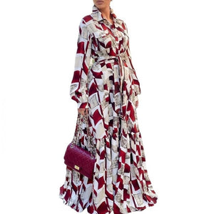 Shop only at Flexi Africa only at African Shirt Maxi Dress Women High Waist Full Sleeve Robes Spring New Fashion Print Elegant Streetwear African Dresses. This chic African print infinity maxi dress is great for summer. It can be worn in multiple ways by wrapping the top sashes around your body differently each. 